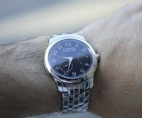 FP Journe Chronometre Souverain Black Label On Platinum Bracelet, photo 2
