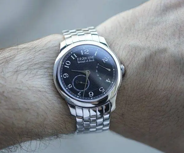 FP Journe Chronometre Souverain Black Label On Platinum Bracelet, photo 3