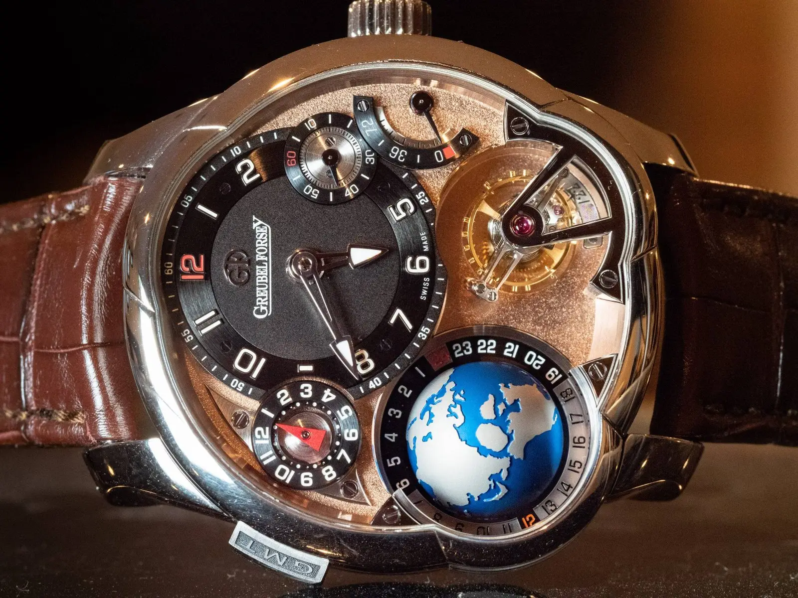 Greubel Forsey GMT Platinum with Rose Movement, photo 1