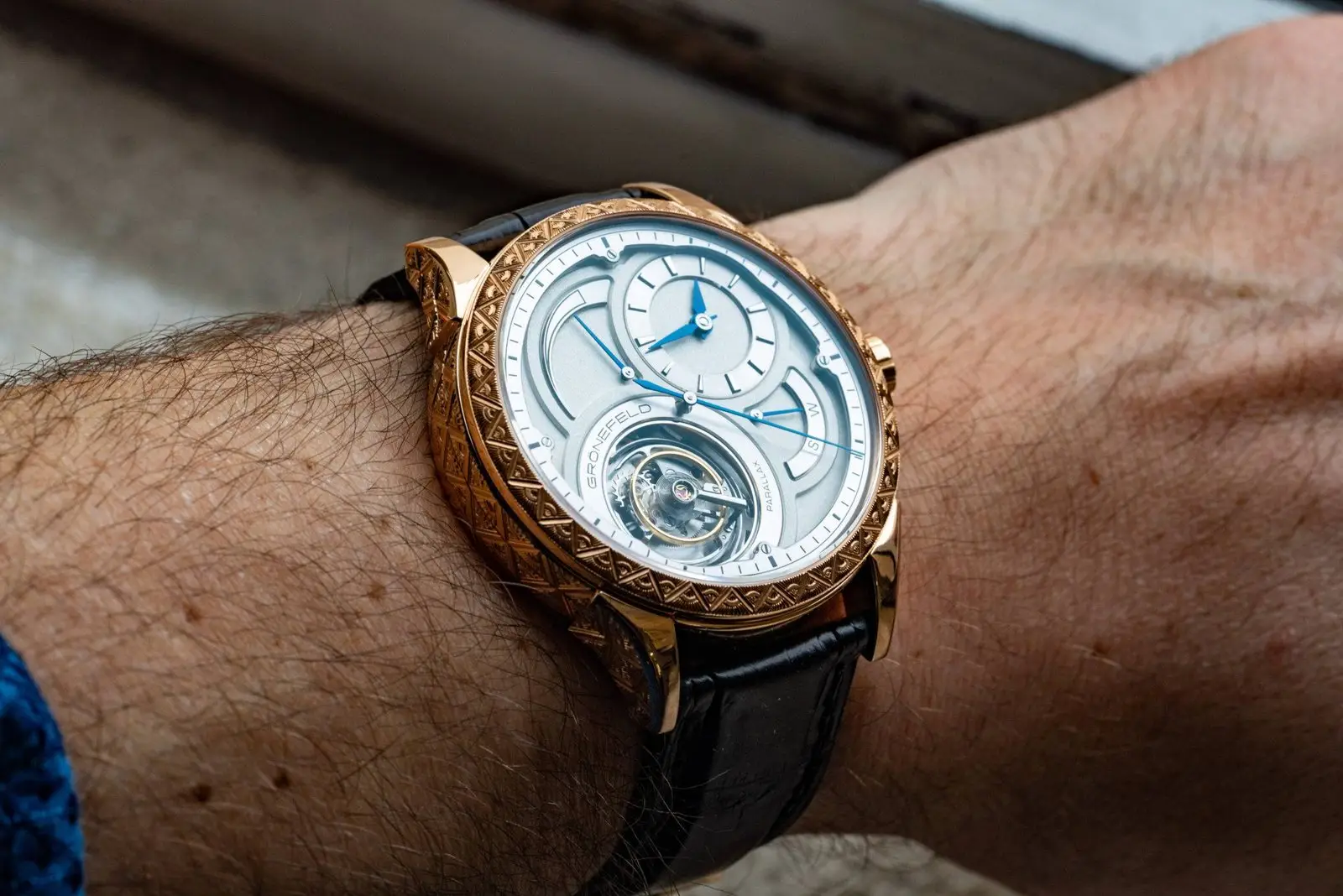 Gronefeld Parallax Tourbillon Engraved Unique Piece, photo 4