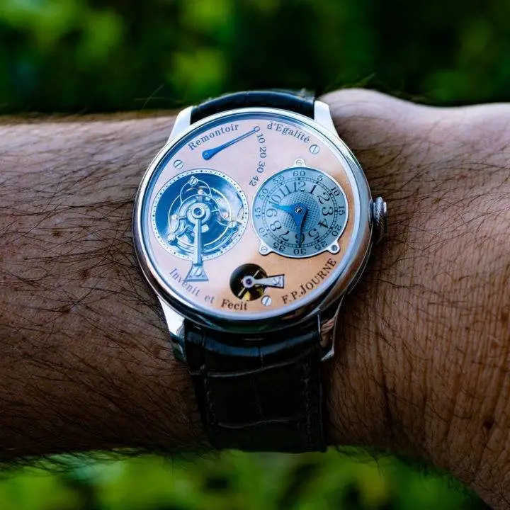 FP Journe TOURBILLON REMONTOIR PLATINUM WITH PINK GOLD DIAL, photo 1
