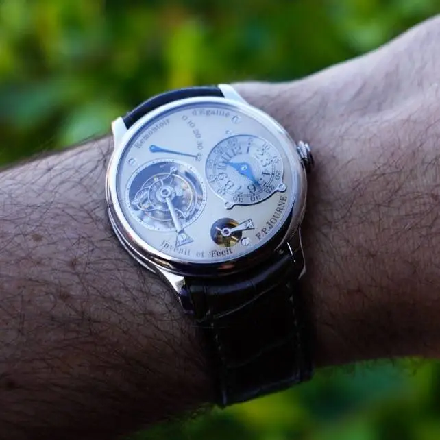 FP Journe Tourbillon Remontoir Platinum with early White Gold Dial, photo 1