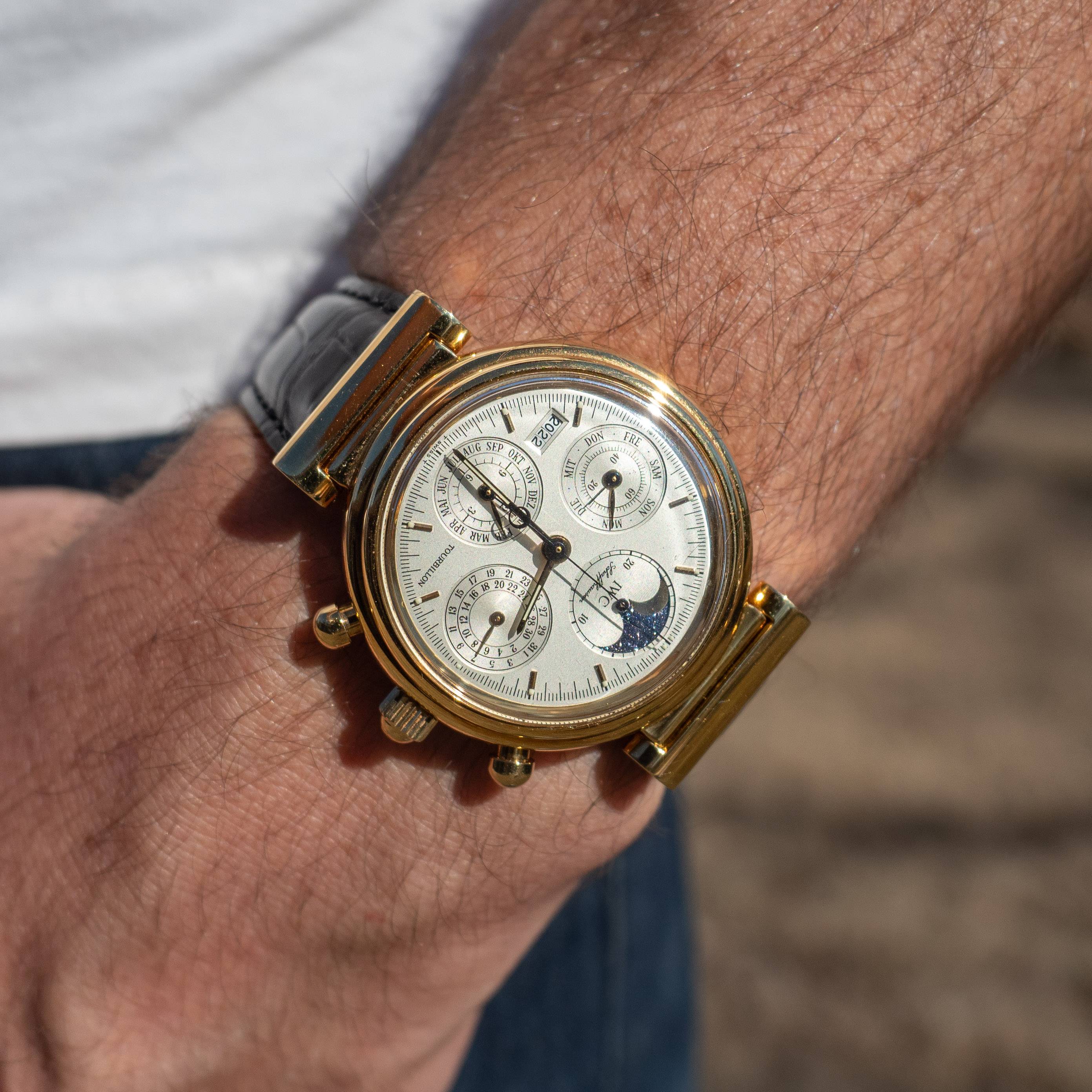 IWC Da Vinci Tourbillon Chronograph Perpetual Calendar Wrist